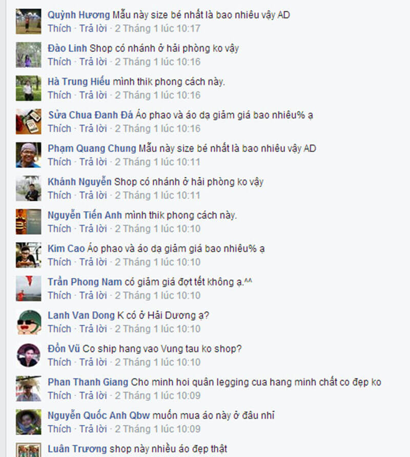 minh họa seeding comment facebook