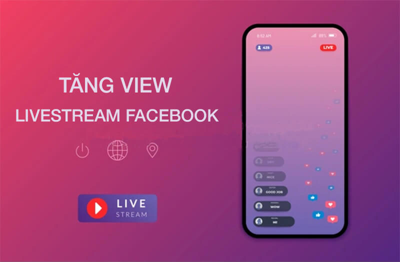 tăng view live stream facebook